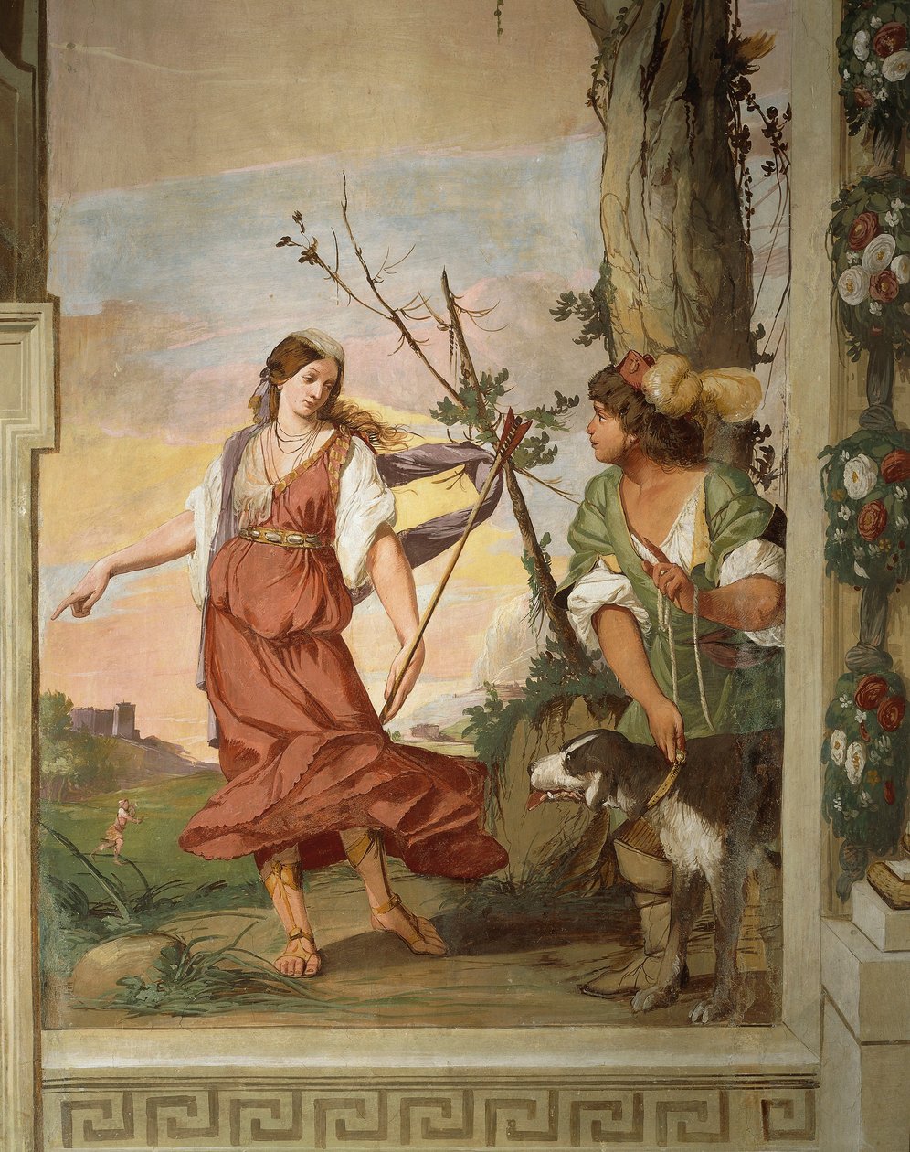 Il pastore Silvio ferisce accidentalmente Dorinda e se ne innamora, di Giulio Carpioni da Giulio Carpioni