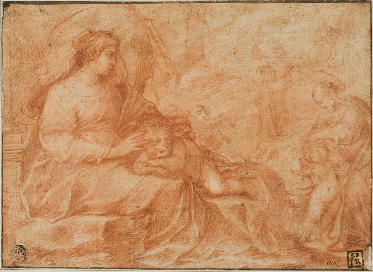 Riposo durante la fuga in Egitto da Giulio Cesare Procaccini