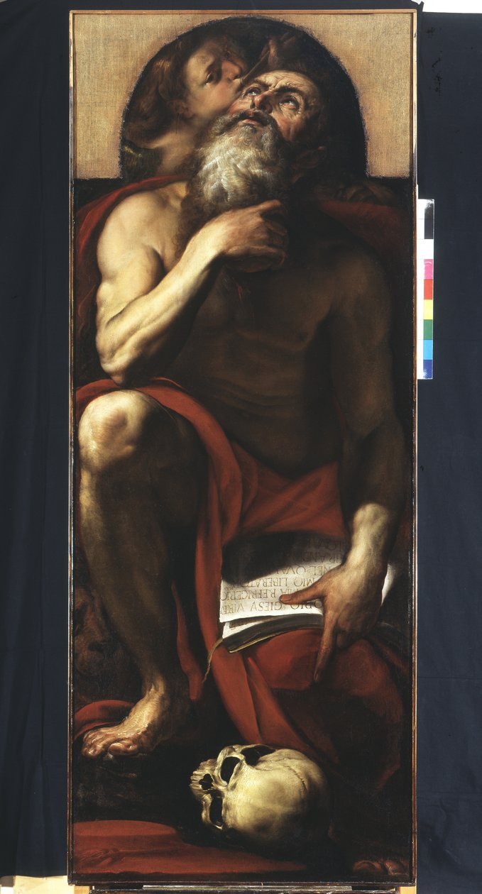 San Girolamo con un angelo da Giulio Cesare Procaccini