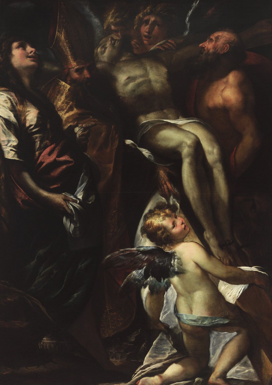La calata della croce con i santi Maria Maddalena, Agostino, Girolamo e gli angeli da Giulio Cesare Procaccini