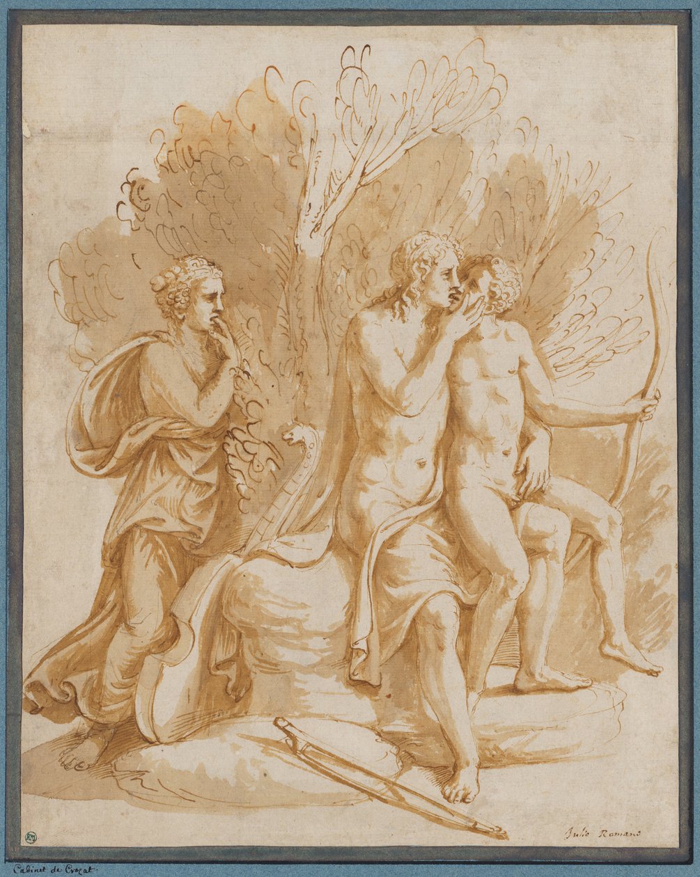 Apollo mit einem Liebhaber da Giulio Romano