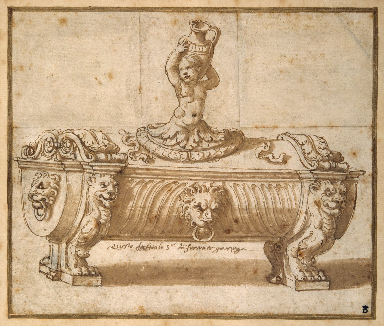 Progetto per una scatola di dolciumi da Giulio Romano
