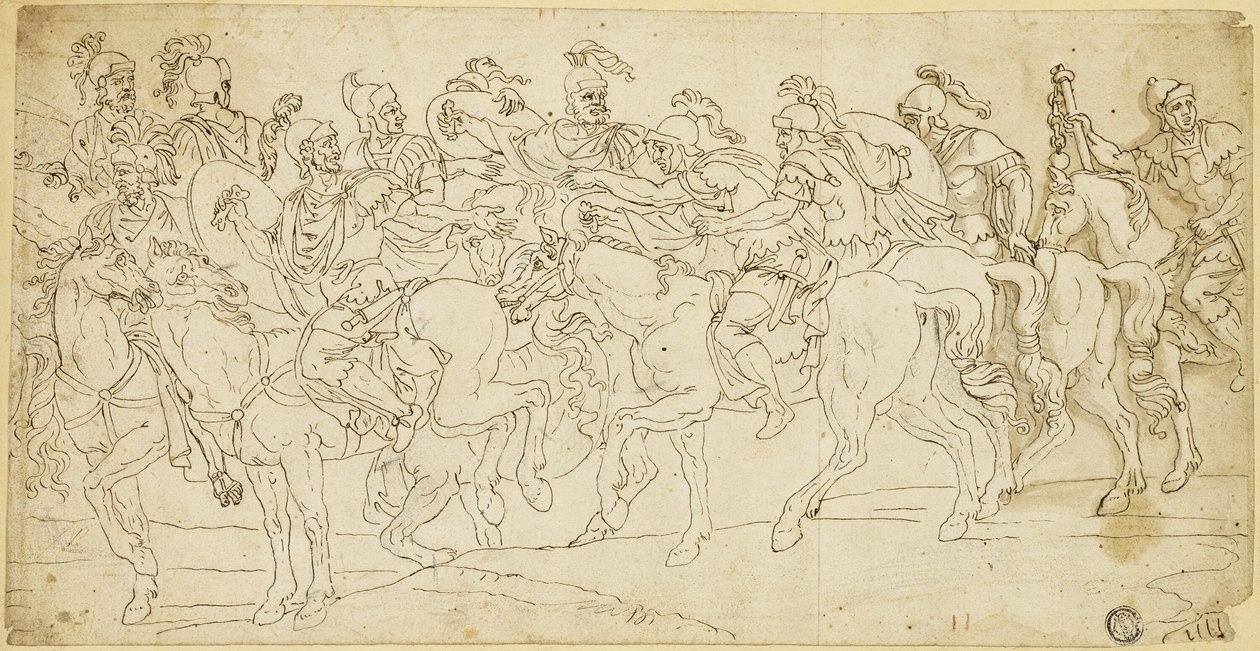 Cavalleria romana in marcia da Giulio Romano