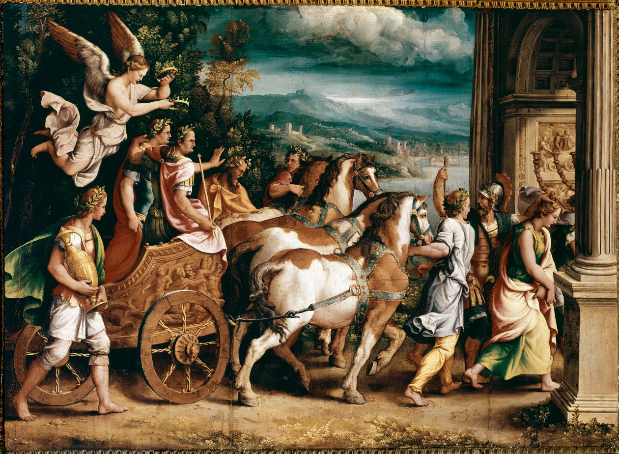 Trionfo di Tito e Vespasiano da Giulio Romano