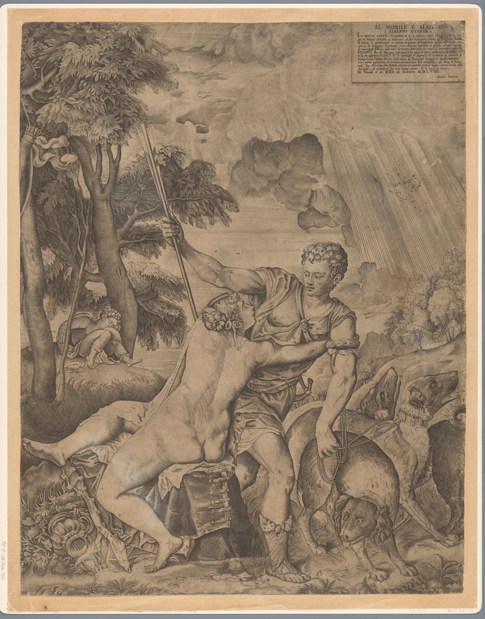 Venere e Adone da Giulio Sanuto