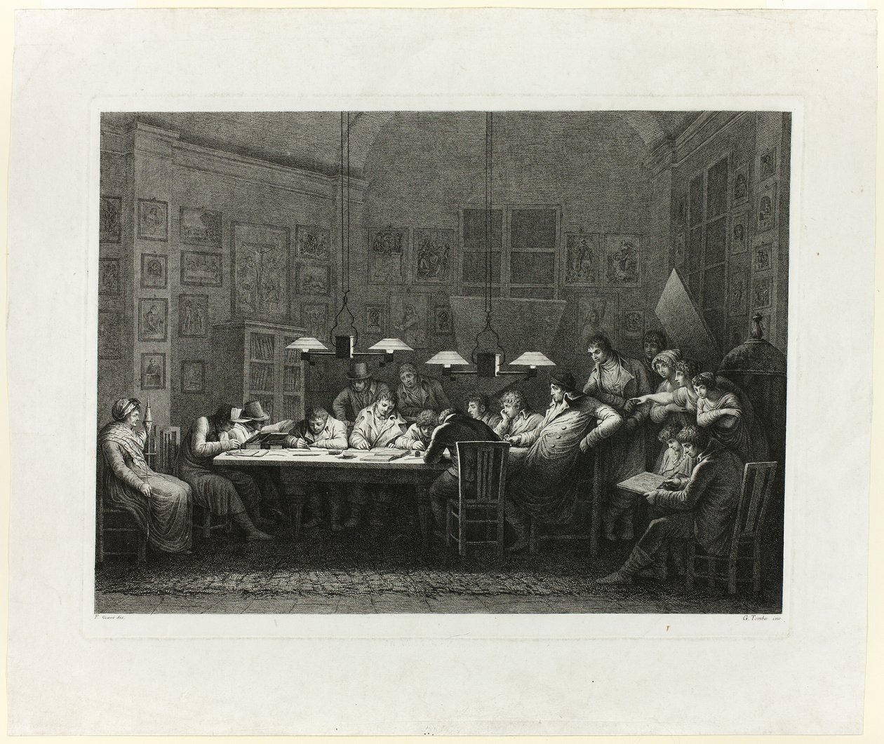 La scuola di disegno di Francesco Rosaspina da Giulio Tomba
