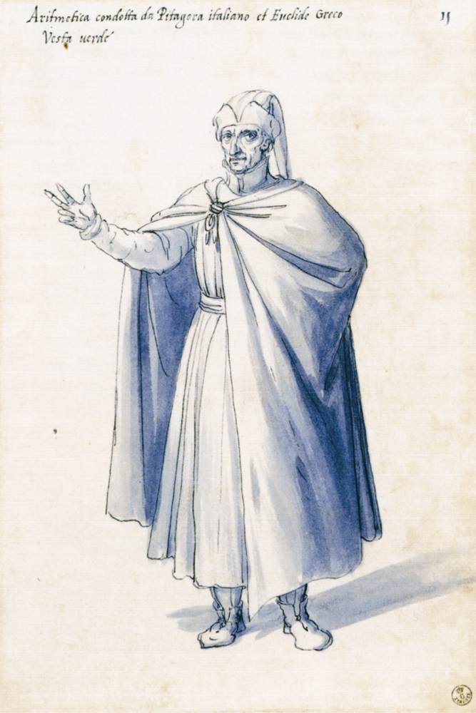 Costume della figura allegorica Aritmetica da Giuseppe Arcimboldo