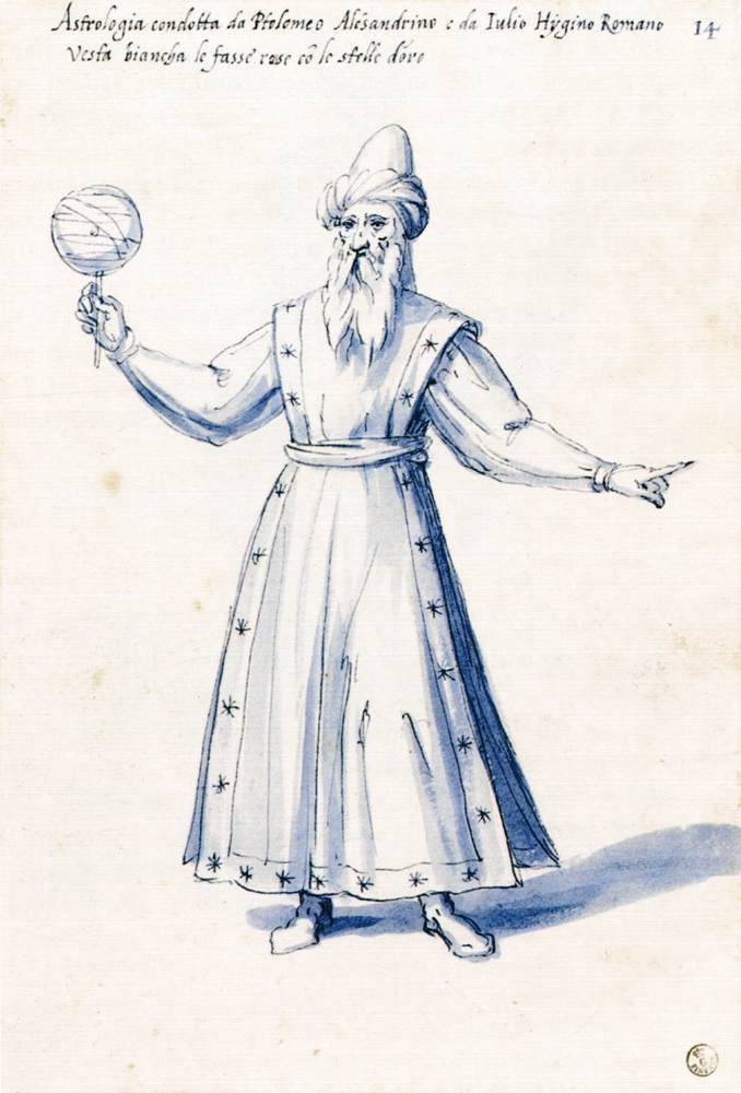 Costume della figura allegorica Astrologia da Giuseppe Arcimboldo