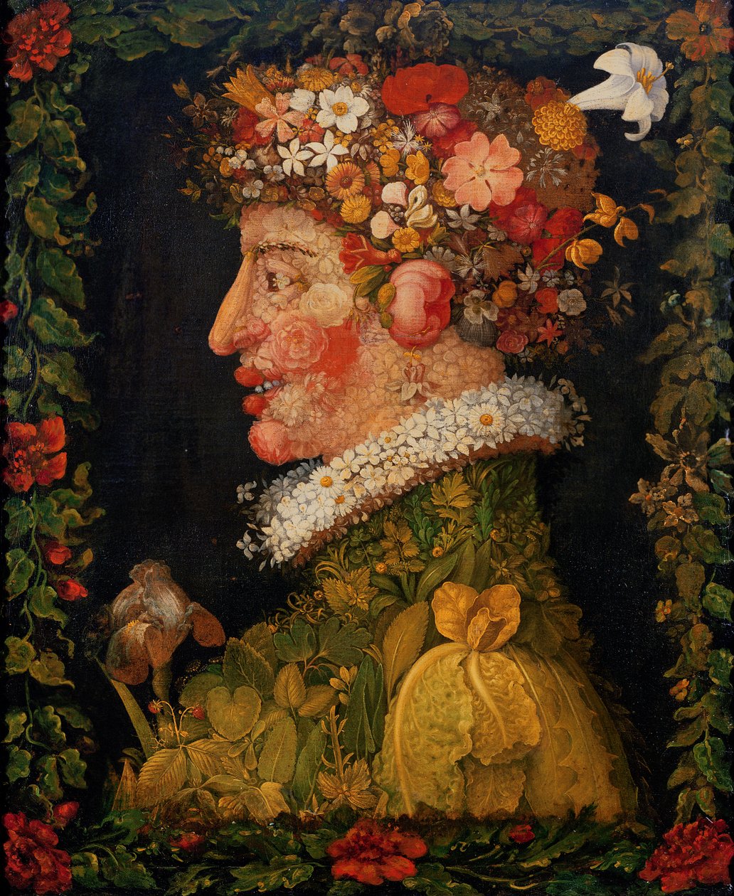 Primavera, da una serie che raffigura le quattro stagioni, 1573 da Giuseppe Arcimboldo