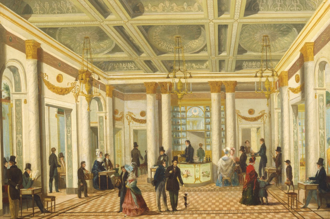 Caffè dei Servi, Milano da Giuseppe Bernardino Bison