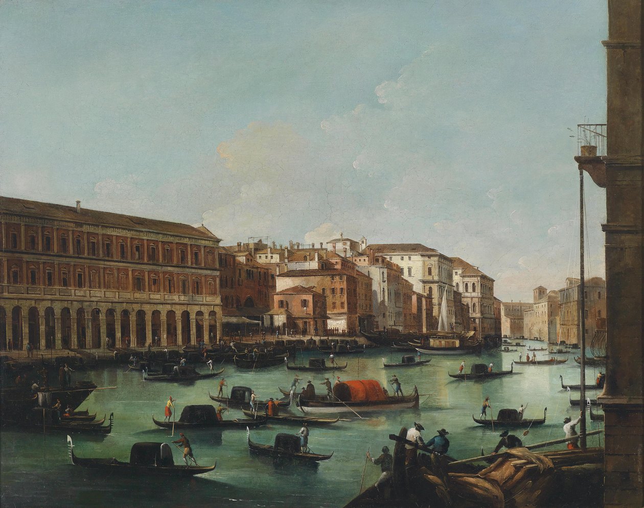 Venezia, veduta dal Canal Grande con le Fabbriche Nuove di Rialto da Giuseppe Bernardino Bison