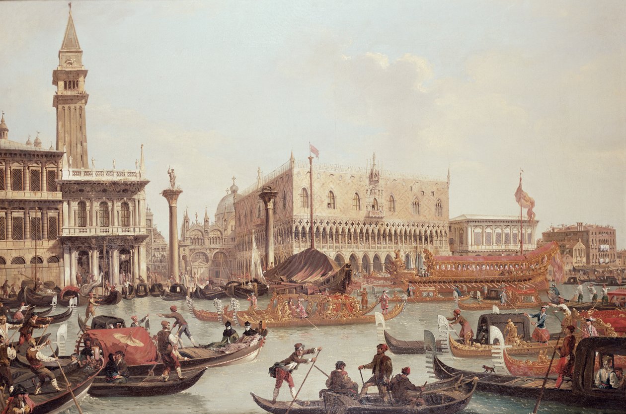 Veduta del Palazzo Ducale e della Piazzetta, Venezia da Giuseppe Bernardino Bison