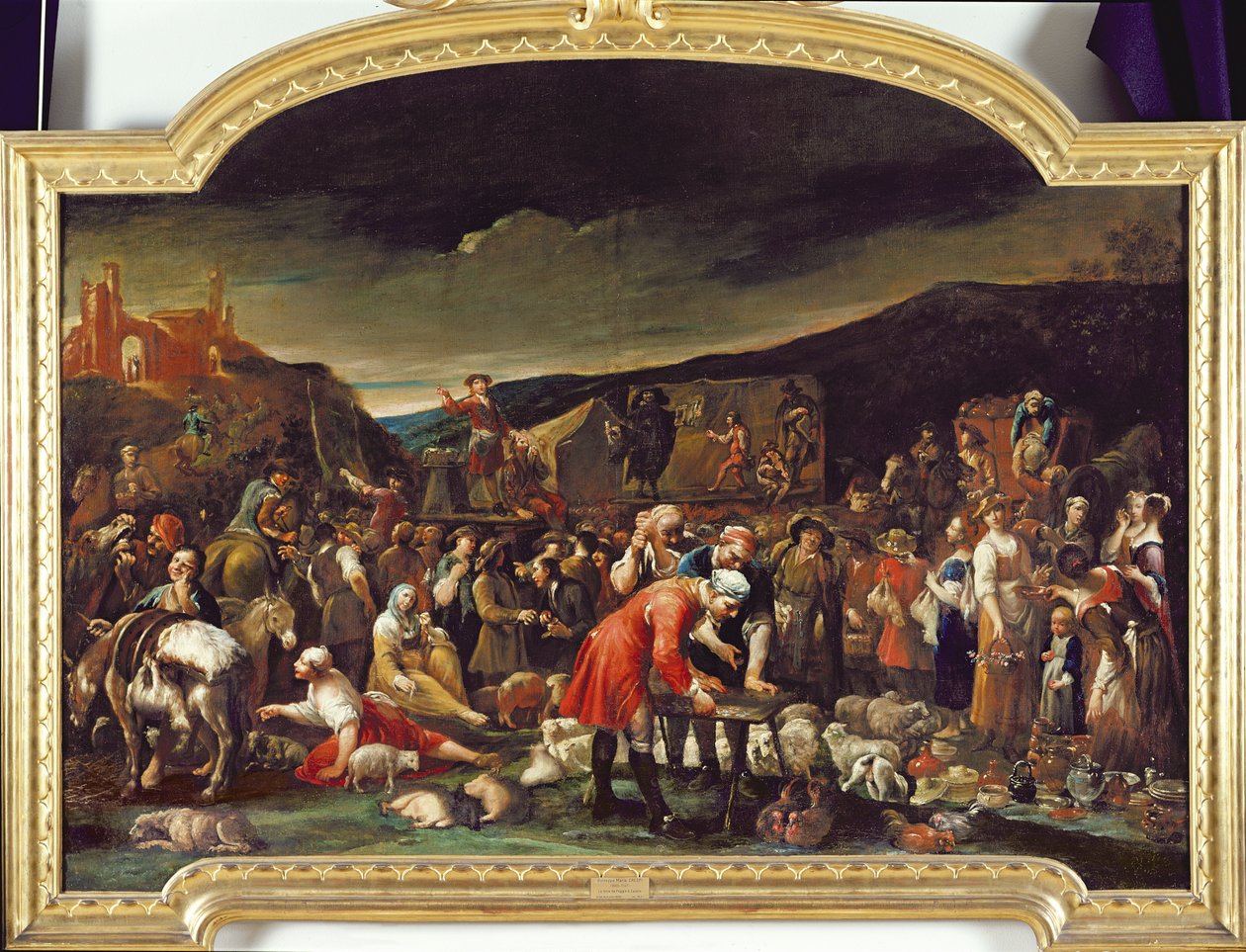 Il mercato, o La fiera di Poggio a Caiano da Giuseppe Maria Crespi