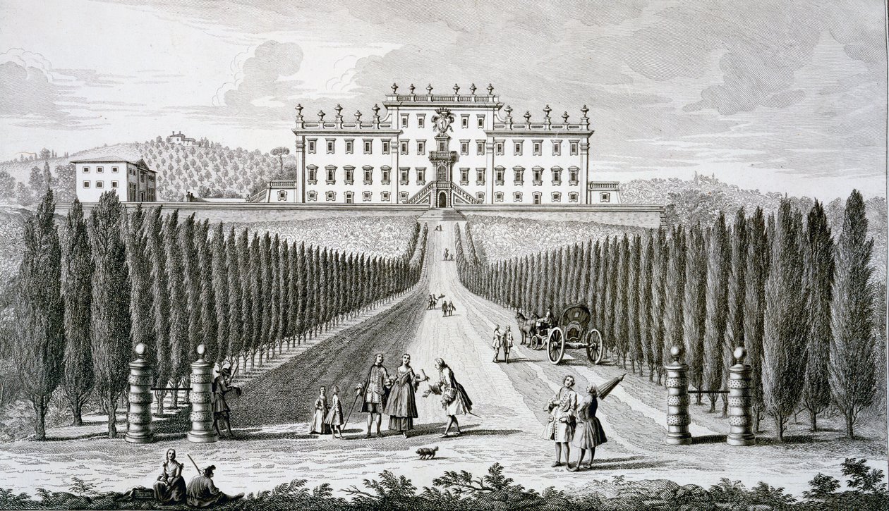Veduta della Villa del Castel