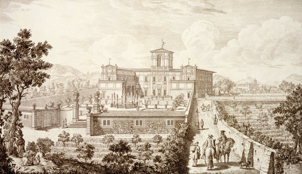 Veduta della Villa di Montughi, da 