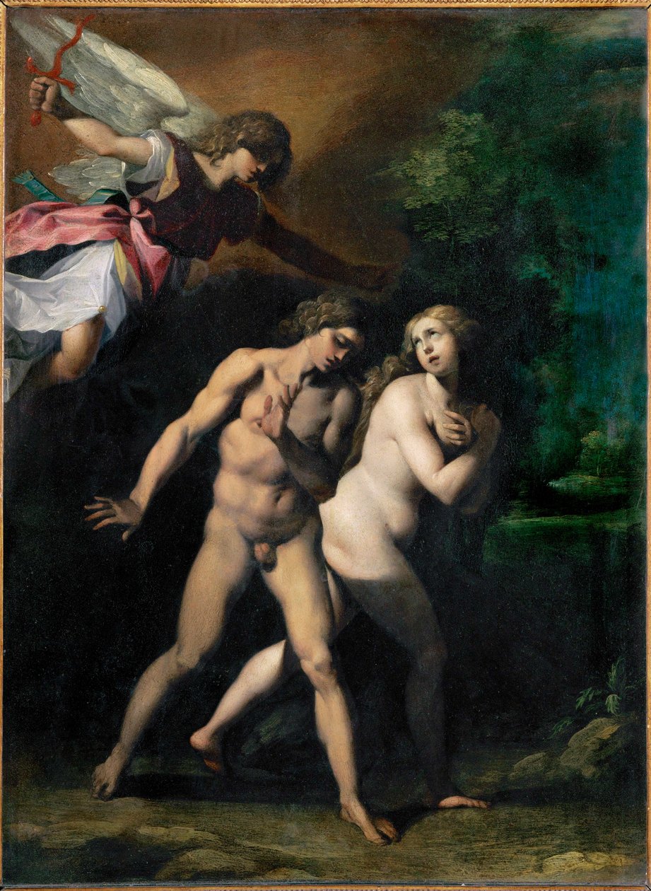 Adamo ed Eva espulsi dal paradiso ... da Giuseppe (1568 1640) Cesari