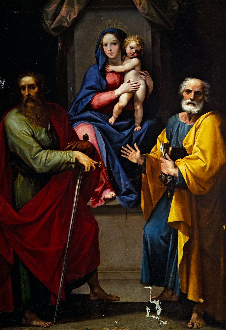 Madonna con Bambino con San Paolo e San Pietro da Giuseppe (1568 1640) Cesari