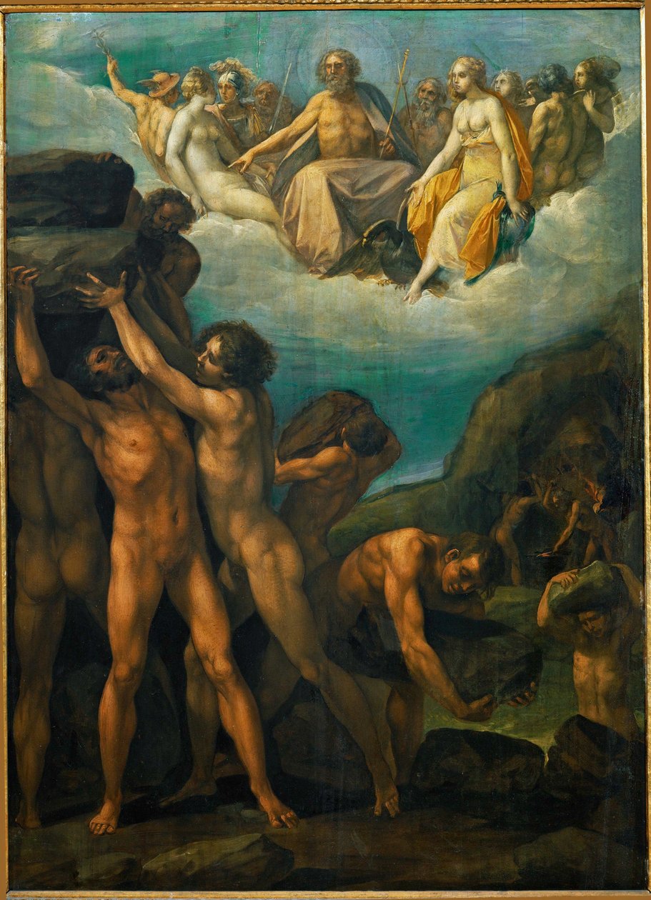 I giganti assaltano Olympos da Giuseppe (1568-1640) Cesari