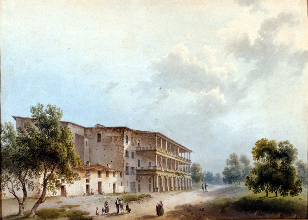 Milano, Villa Simonetta. Dipinto di Alinovi. Stendhal ribattezzò Angela Pietragrua Lady Simonetta. Museo Milano, Milano da Giuseppe Alinovi