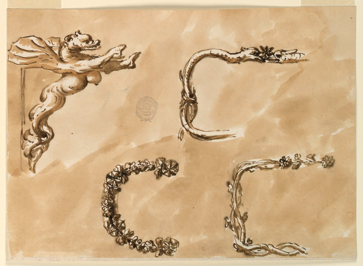 Battente della porta e cornici di borsa in metallo da Giuseppe Barberi