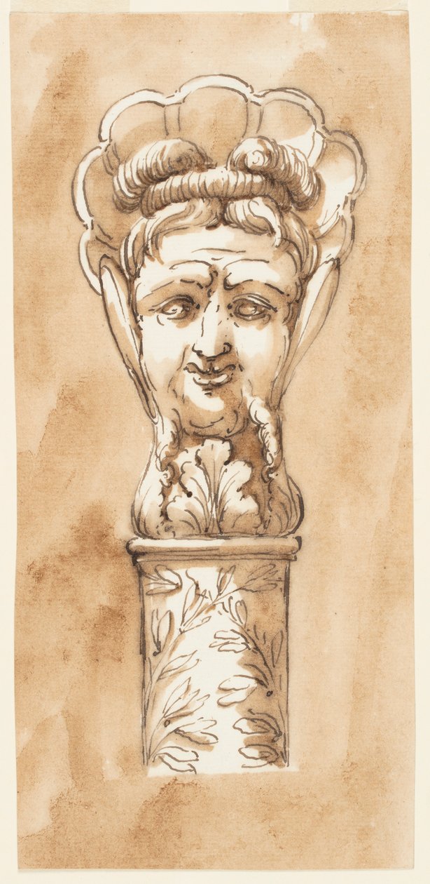 Testa di un bastone da passeggio da Giuseppe Barberi
