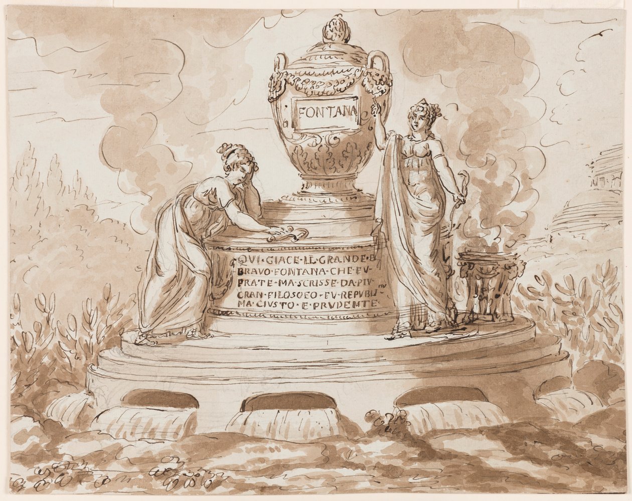 Monumento sepolcrale per Felice Fontana, Professore di Filosofia, Padova da Giuseppe Barberi