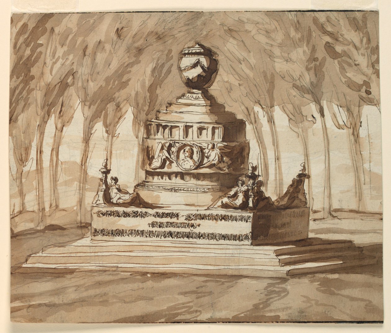 Monumento sepolcrale per il poeta Pietro Chiari da Giuseppe Barberi