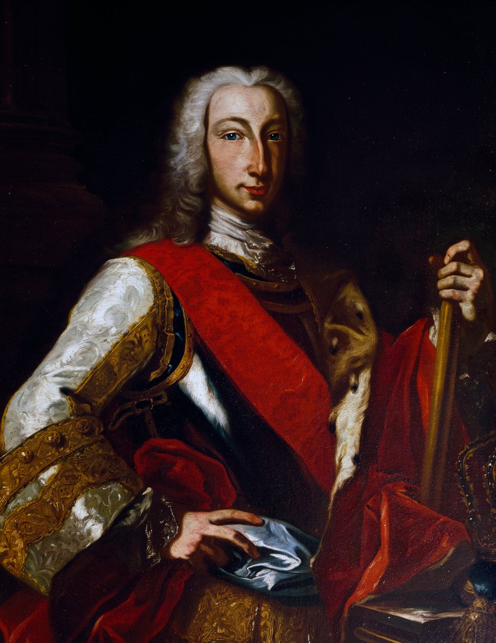 Ritratto di Carlo III di Borbone (1716-1788), Re di Spagna, poi Carlo VII come Re di Napoli da Giuseppe Bonito