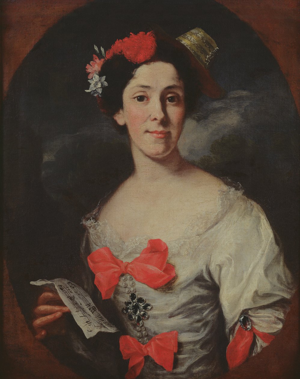 Ritratto di una donna, o La musica, c.1750-65 da Giuseppe Bonito