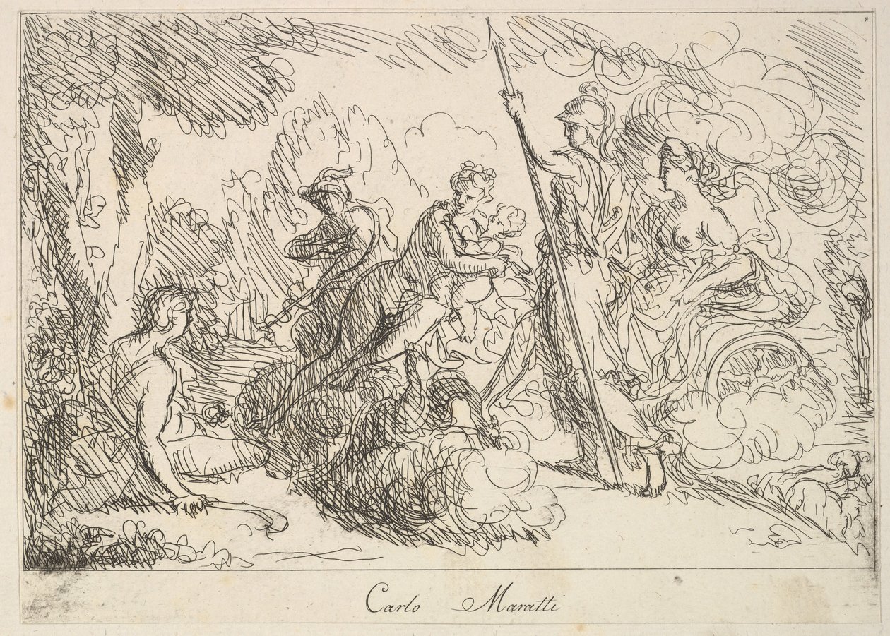 Dei e dee in un paesaggio, 1740-1802 da Giuseppe Canale