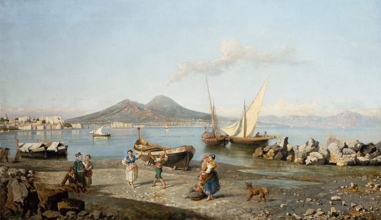 Una Vista della Baia di Napoli da Giuseppe Carelli