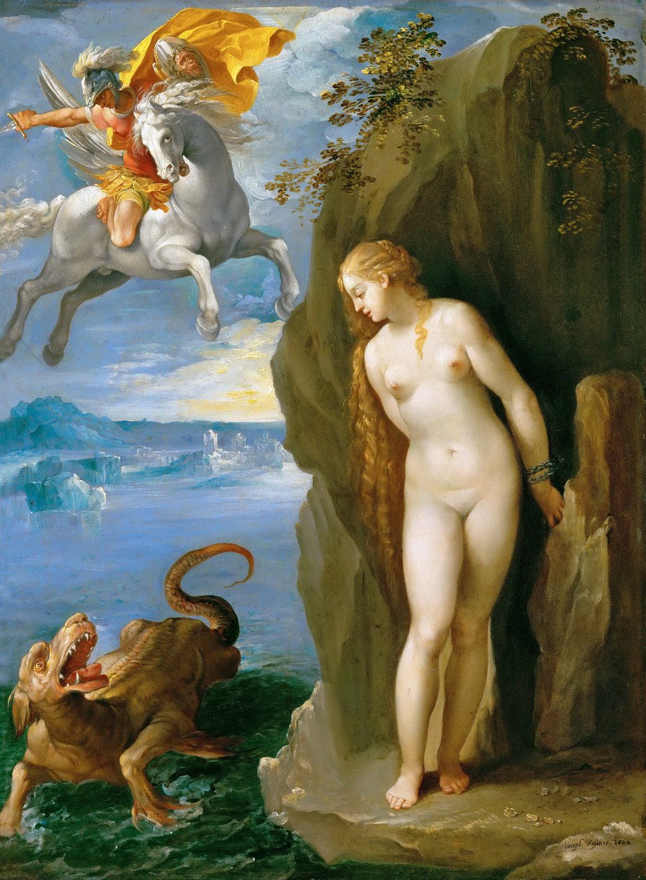 Tedesco: Perseus befreit Andromeda Perseo e Andromeda da Giuseppe Cesari