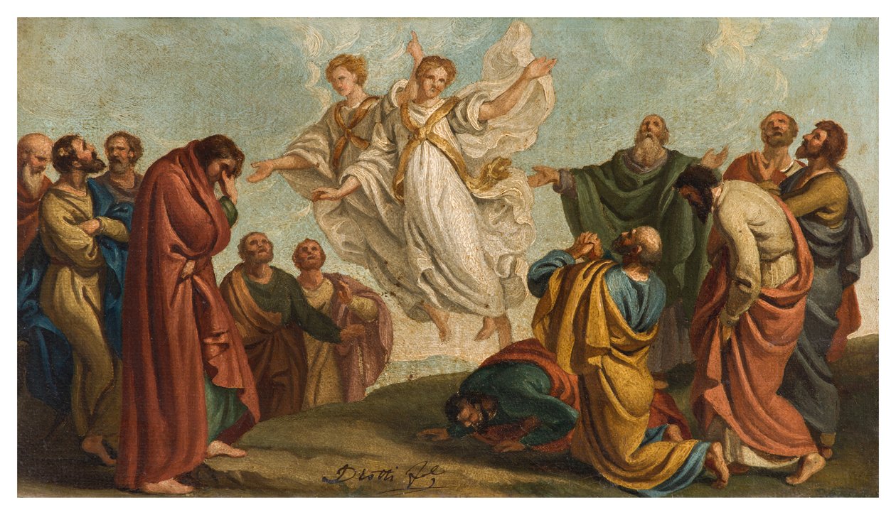 Giuseppe Diotti, Schizzo, Apparizione degli Angeli agli Apostoli dopo l