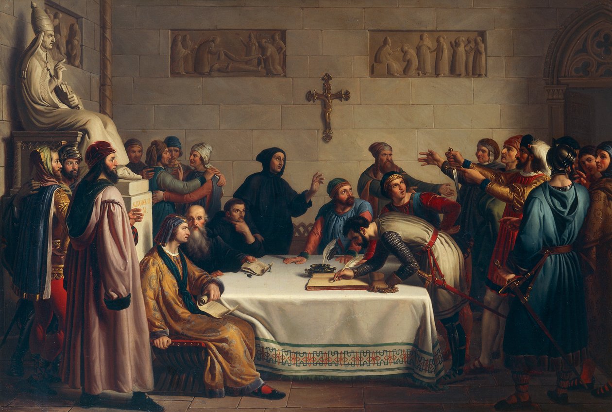 Giuramento di Pontida, 7 aprile da Giuseppe Diotti