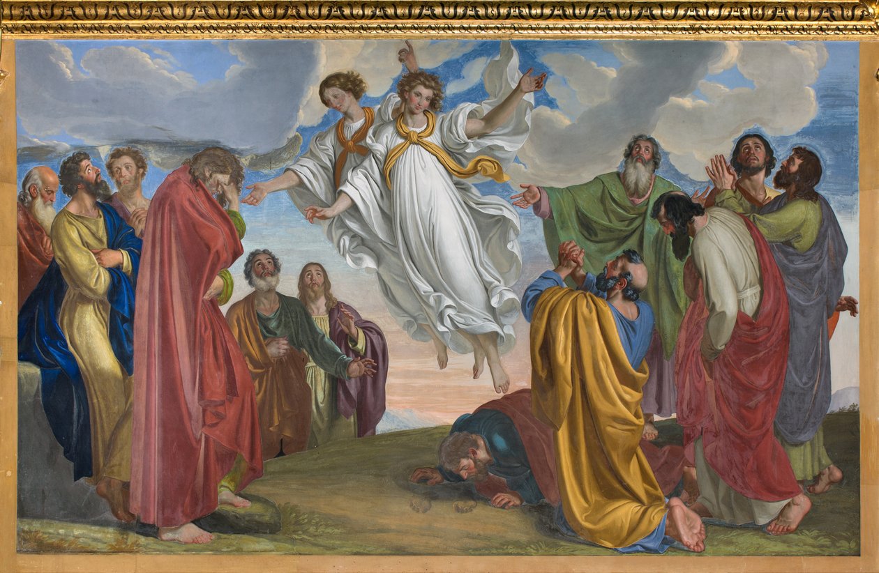 Presbiterio, Giueppe Diotti, Apparizione degli Angeli dopo l