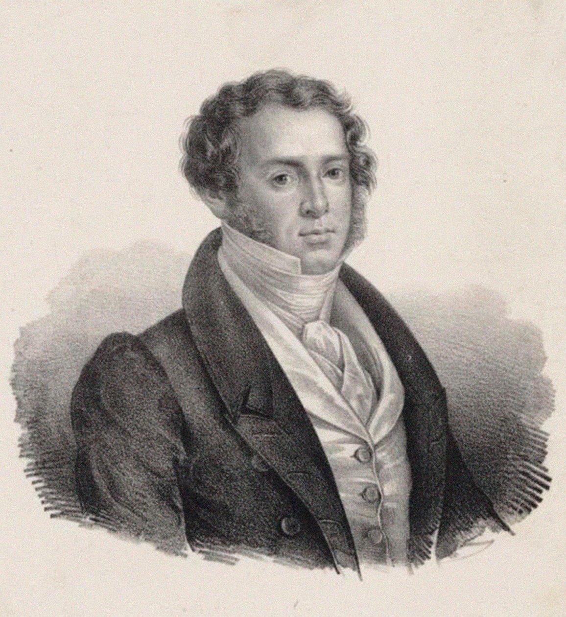 Ritratto del compositore Saverio Mercadante 1795-1870 da Giuseppe Gozzini