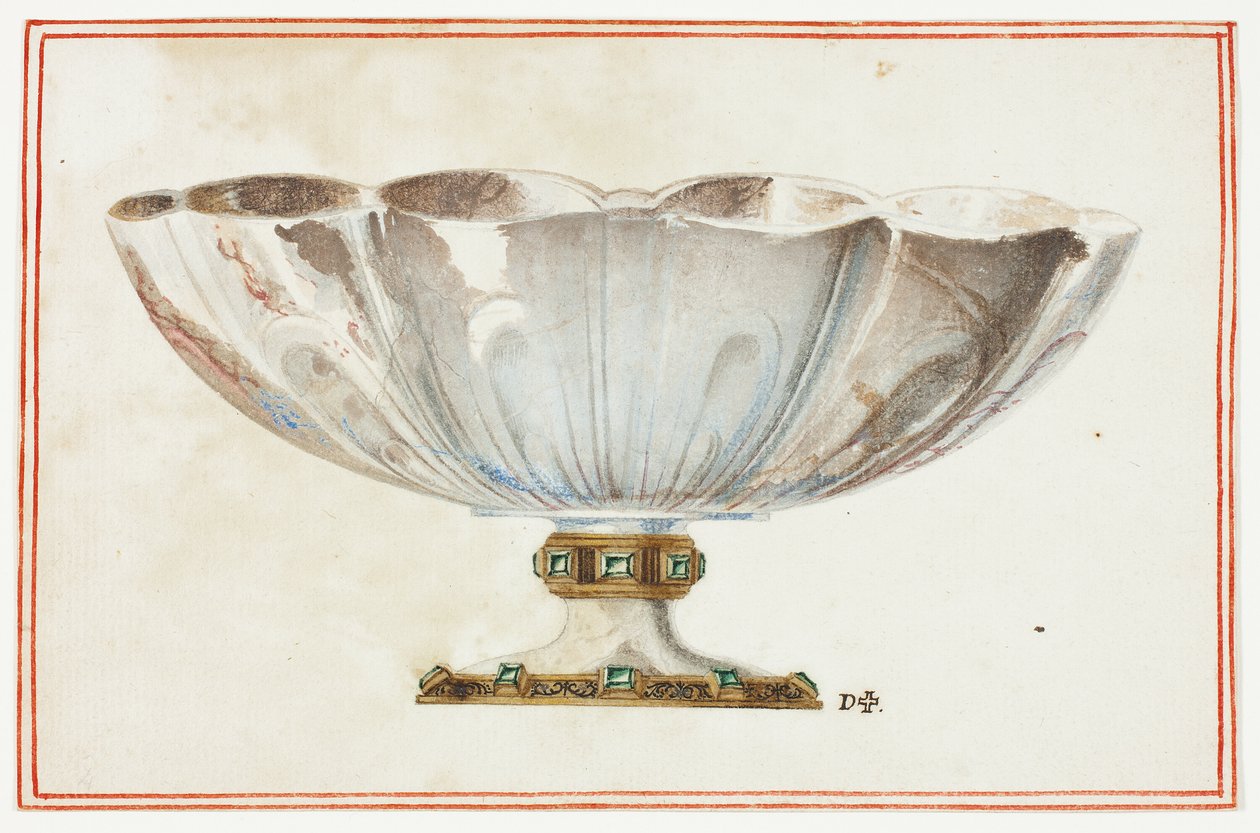 Ciotola scanalata con base gioiello da Giuseppe Grisoni