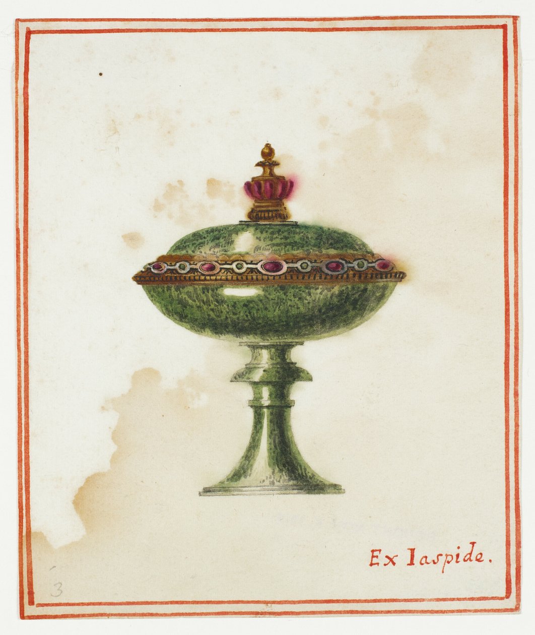 Piatto coperto in diaspro da Giuseppe Grisoni