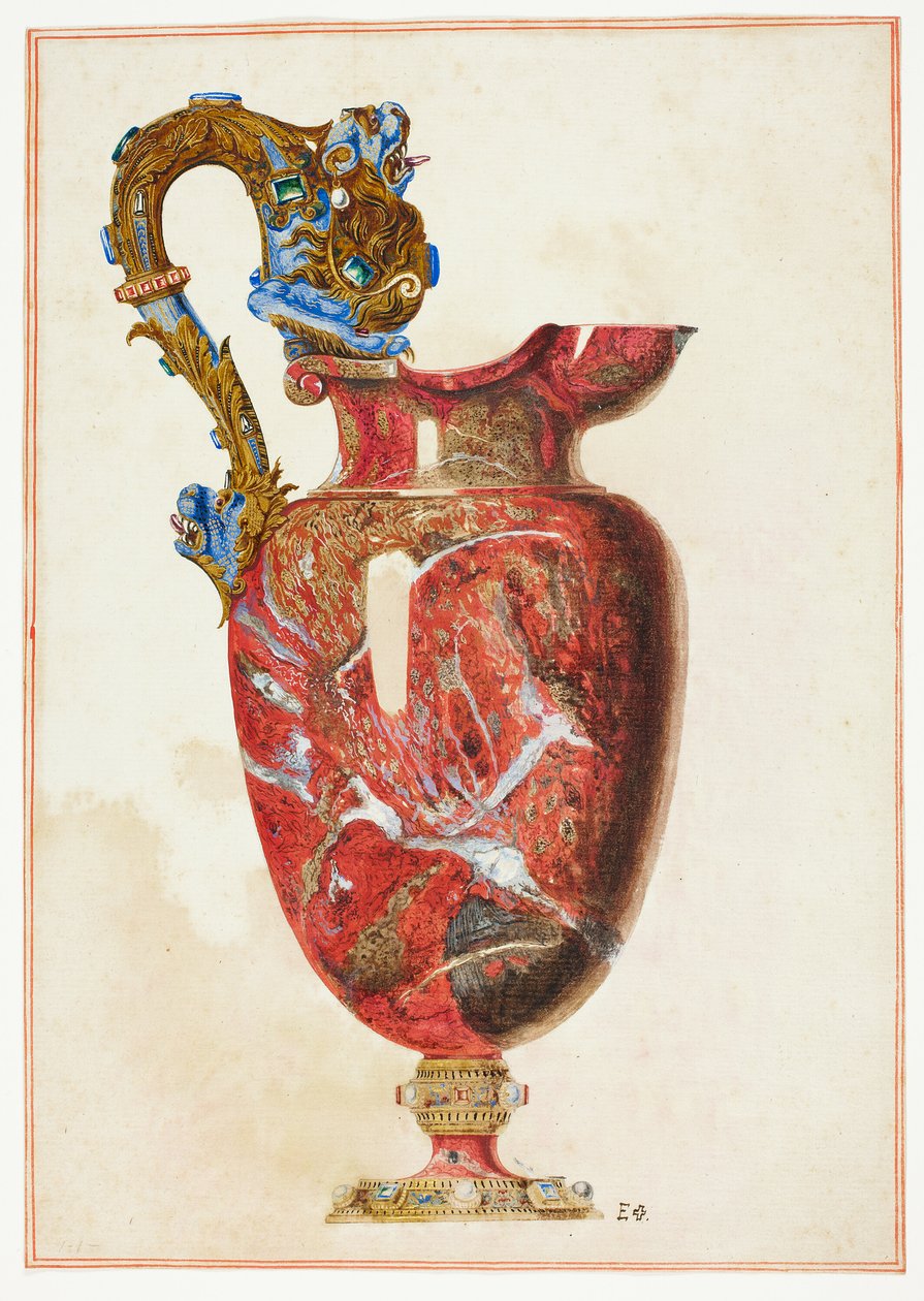 Caldaia in pietra con manico ornato da Giuseppe Grisoni