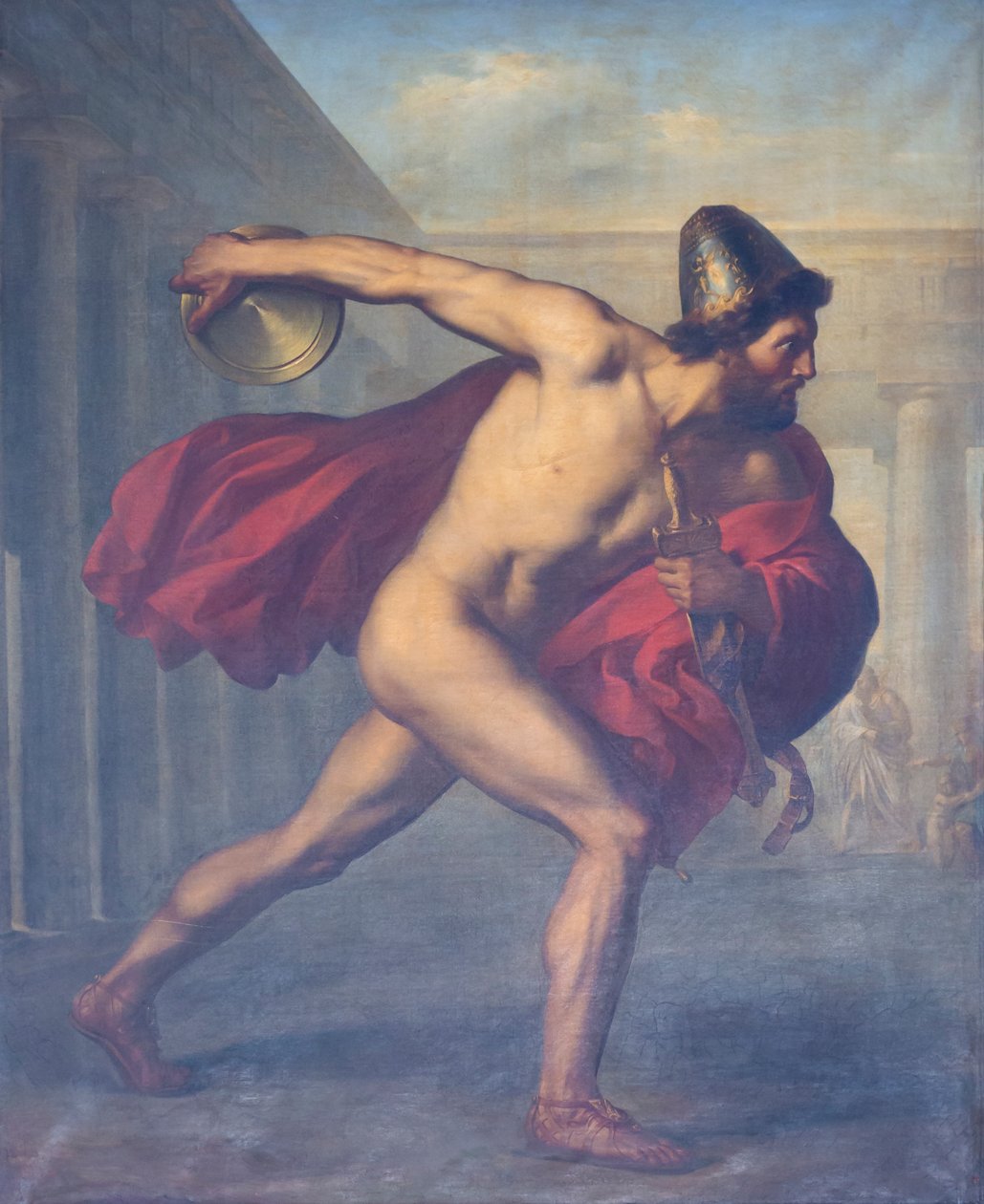 Ulisse che lancia il disco da Giuseppe Mancinelli