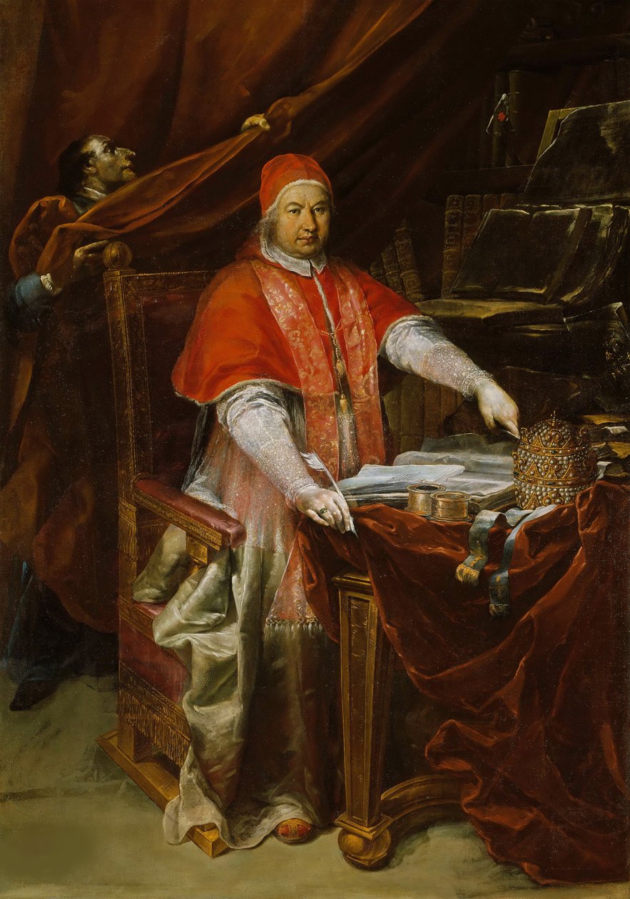 Ritratto di Papa Benedetto XIV 1675-1758, 1740 da Giuseppe Maria Crespi