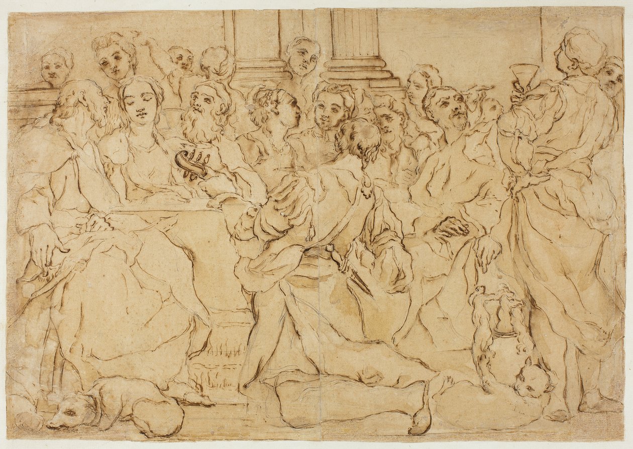 Studio per le Nozze di Cana da Giuseppe Maria Crespi