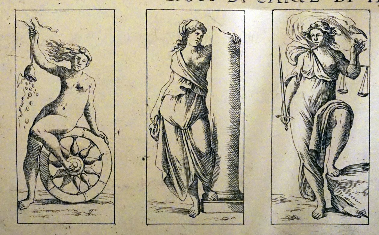 Carte dei tarocchi del XVII secolo da Giuseppe Maria Mitelli