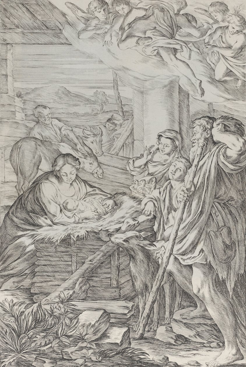 Adorazione dei pastori, 1654-1718 da Giuseppe Maria Mitelli