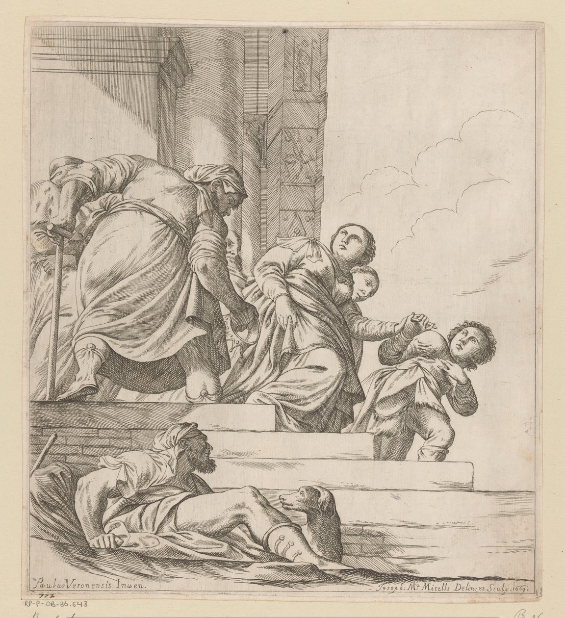 La regina Vashti viene esiliata da Giuseppe Maria Mitelli