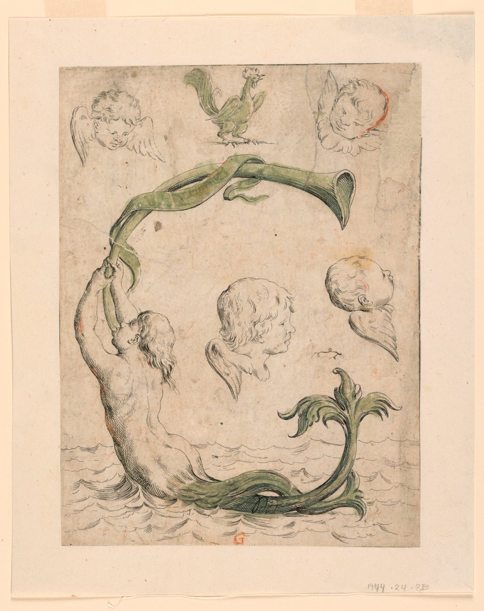 Prove per quattro tavole di "Alfabeto in Sogno": Lettera G da Giuseppe Maria Mitelli