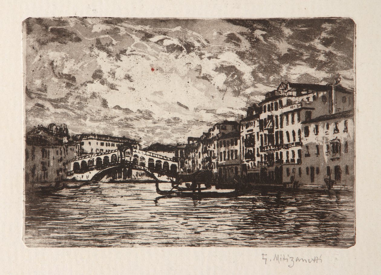 Il Ponte di Rialto a Venezia da Giuseppe Miti Zanetti