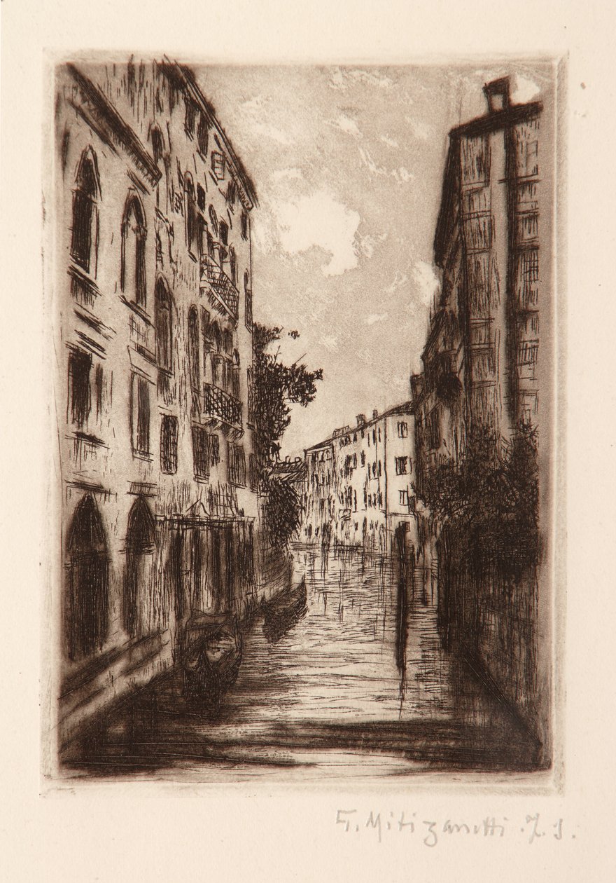 Canale veneziano da Giuseppe Miti Zanetti