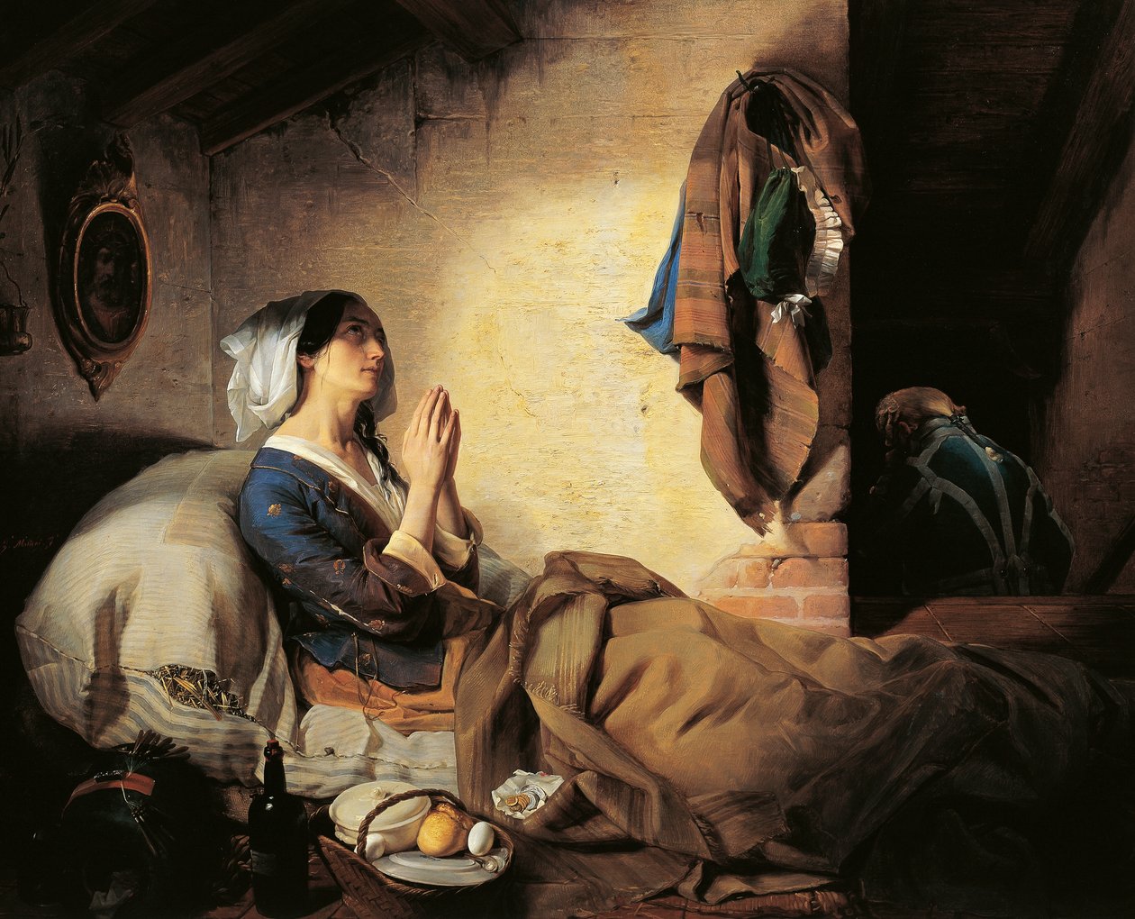 Donna abbandonata o caduta da Giuseppe Molteni