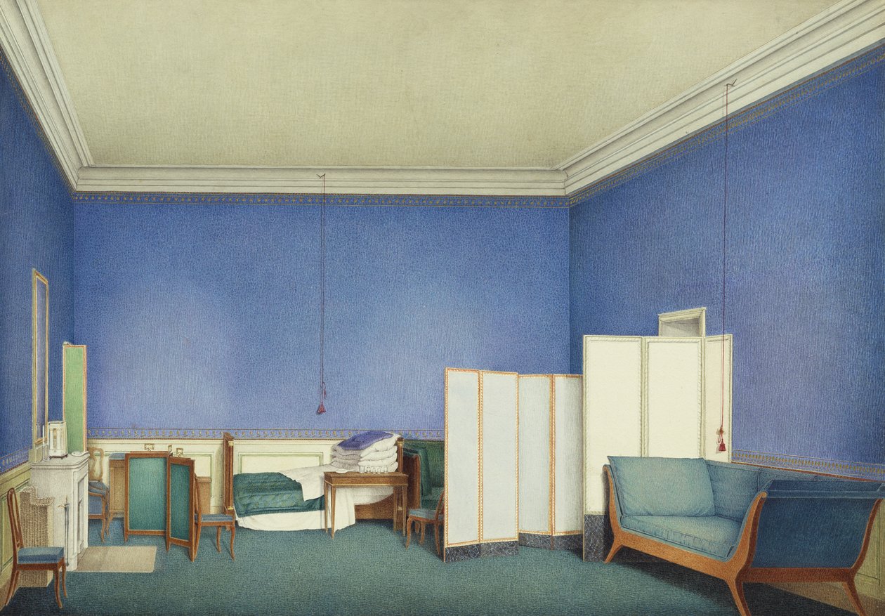Camera da letto del Generale Conte Adam Albert von Neipperg, secondo marito di Maria Luisa di Parma da Giuseppe Naudin